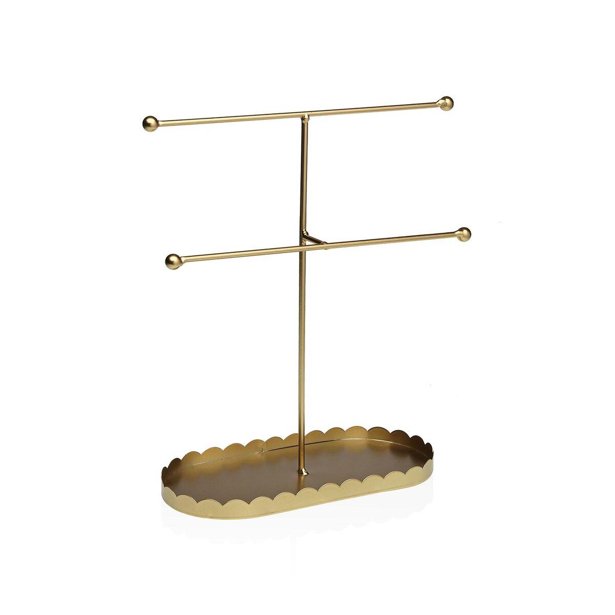 Colgador Versa Dorado Metal 9 x 24,5 x 22 cm
