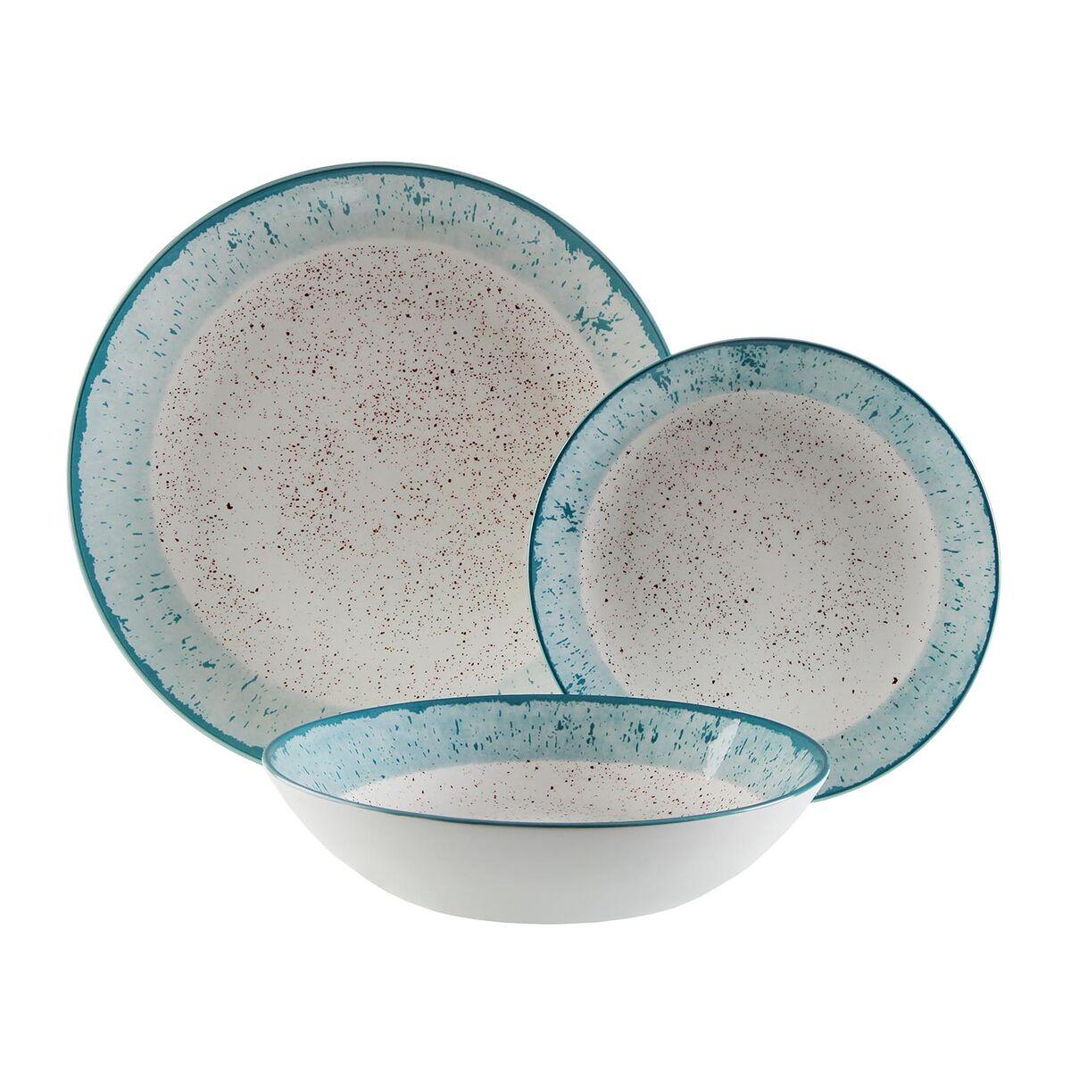 Vajilla Versa Azul Porcelana 18 Piezas