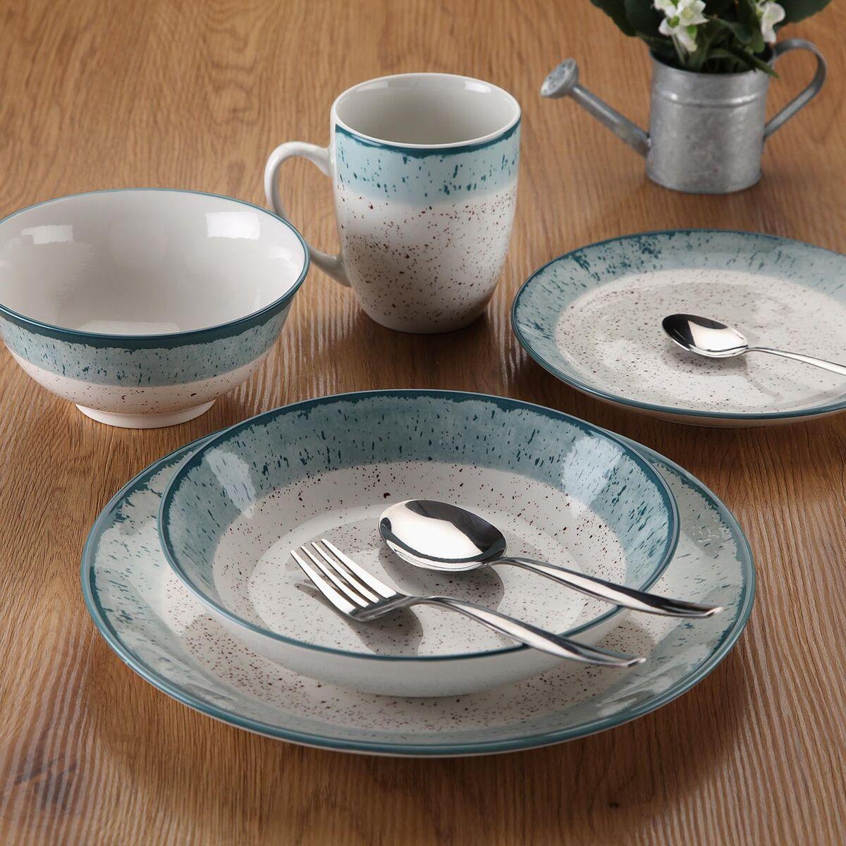 Vajilla Versa Azul Porcelana 18 Piezas
