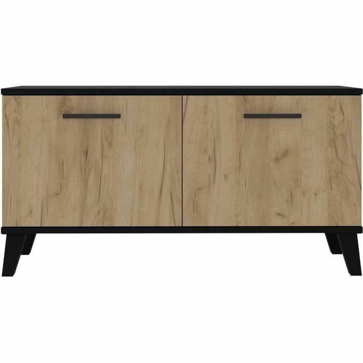 Zapatero THEO  Marrón Negro Roble Melamina 100 x 40 x 52 cm
