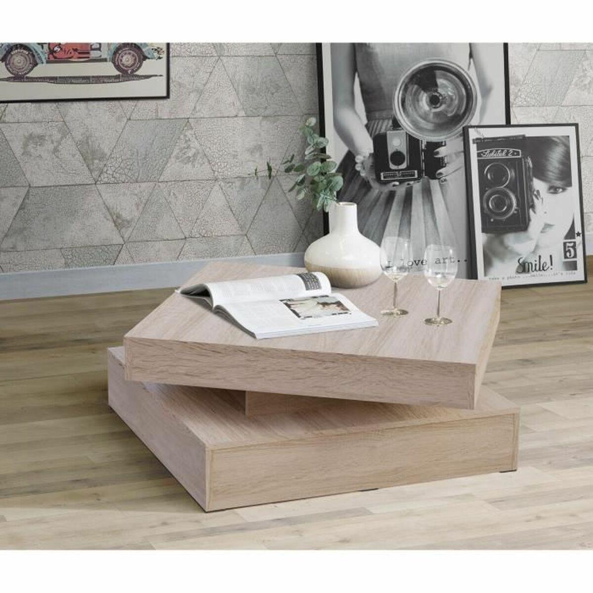 Mesa de Centro Marrón 78 x 78 x 36 cm
