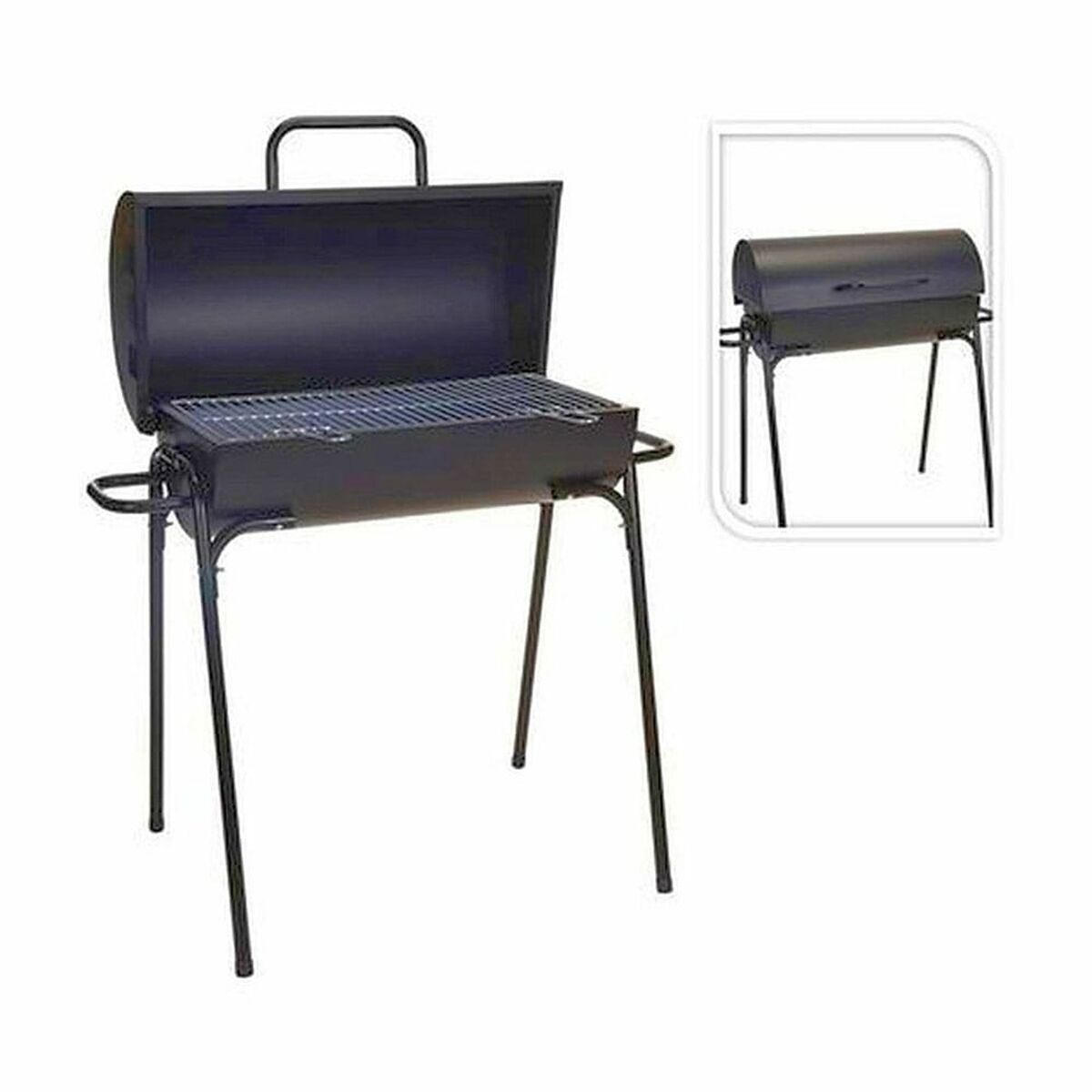 Barbacoa de Carbón con Patas Negro 33 x 63 x 89 cm Redonda
