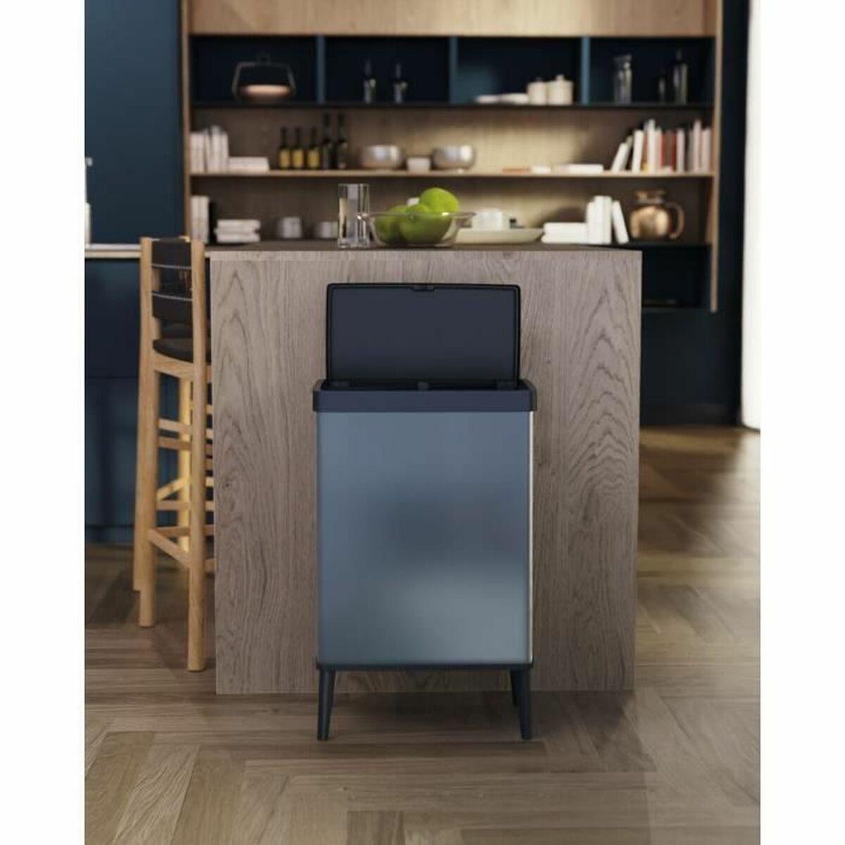 Cubo de basura Curver Azul Plástico