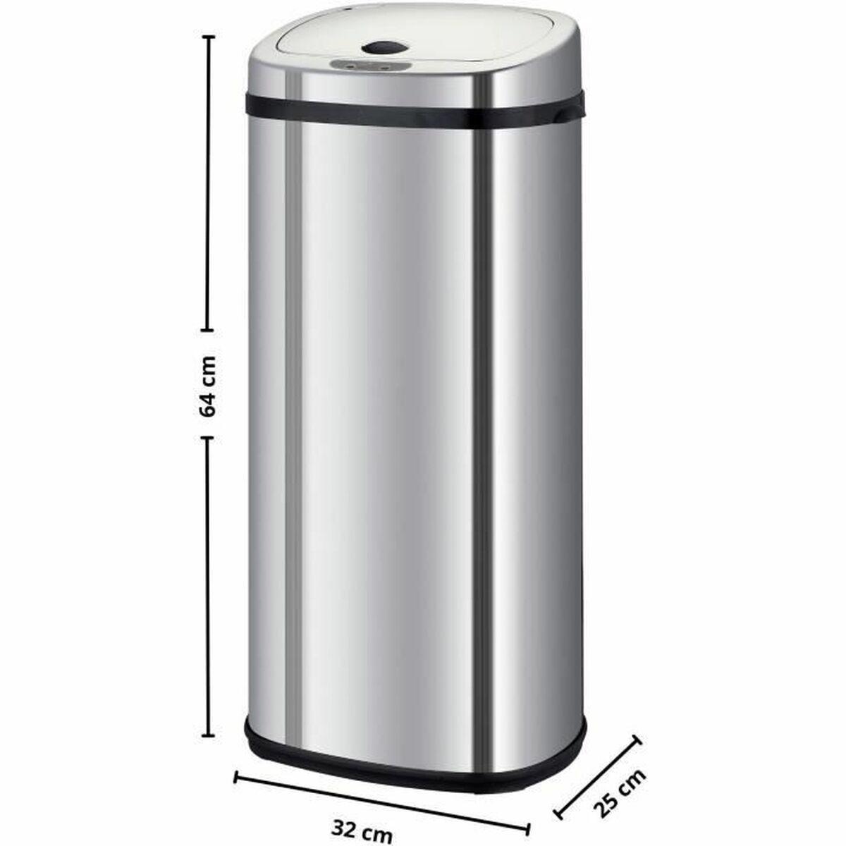 Cubo de basura Kitchen Move Gris Metal