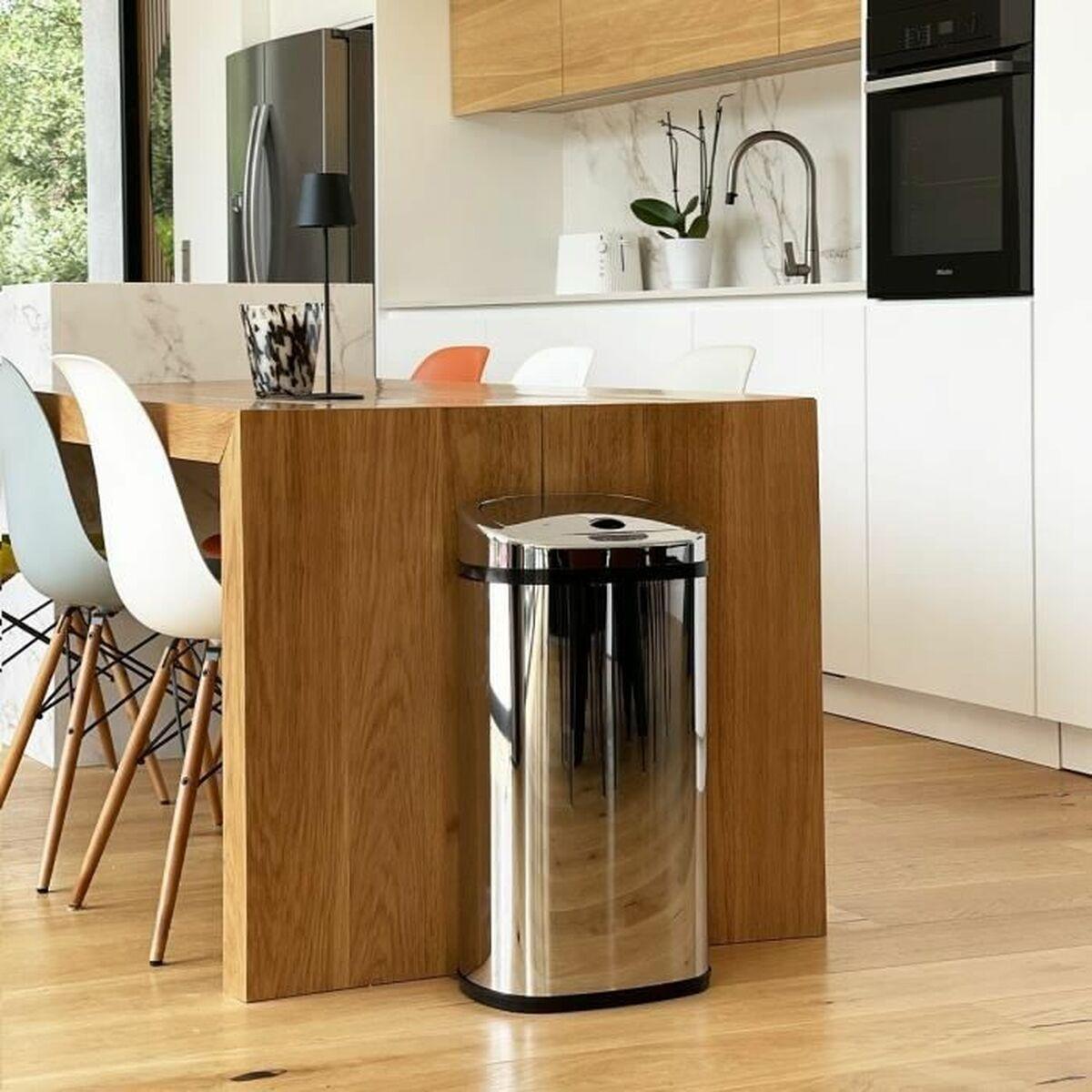 Cubo de basura Kitchen Move Gris Metal