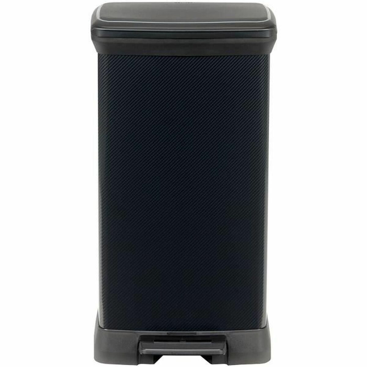 Cubo de basura Curver Negro 50 L