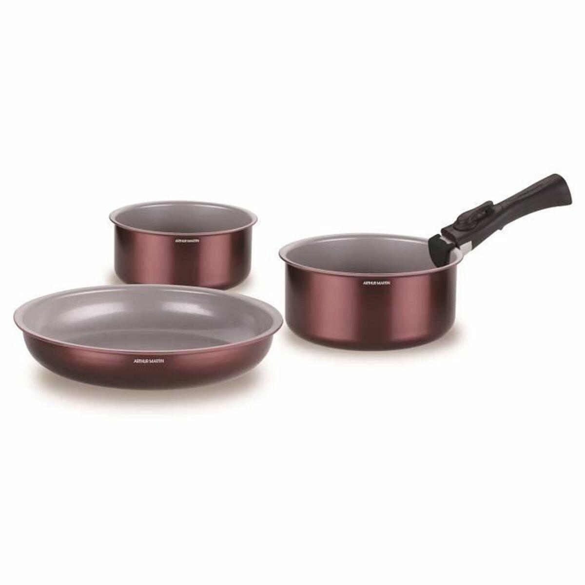 Batería de Cocina Arthur Martin AM2503 Granate