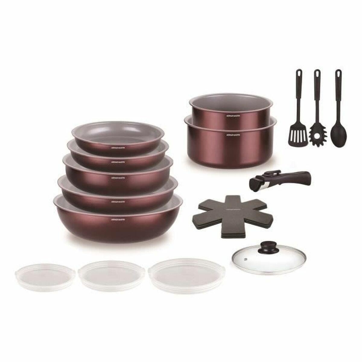 Batería de Cocina Arthur Martin AM2503 Granate
