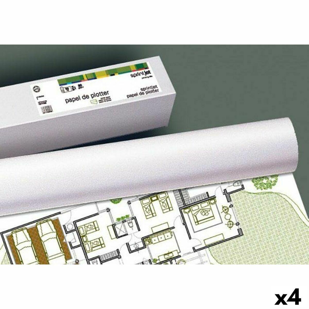 Rollo Papel Térmico Fabrisa Blanco (4 Unidades)