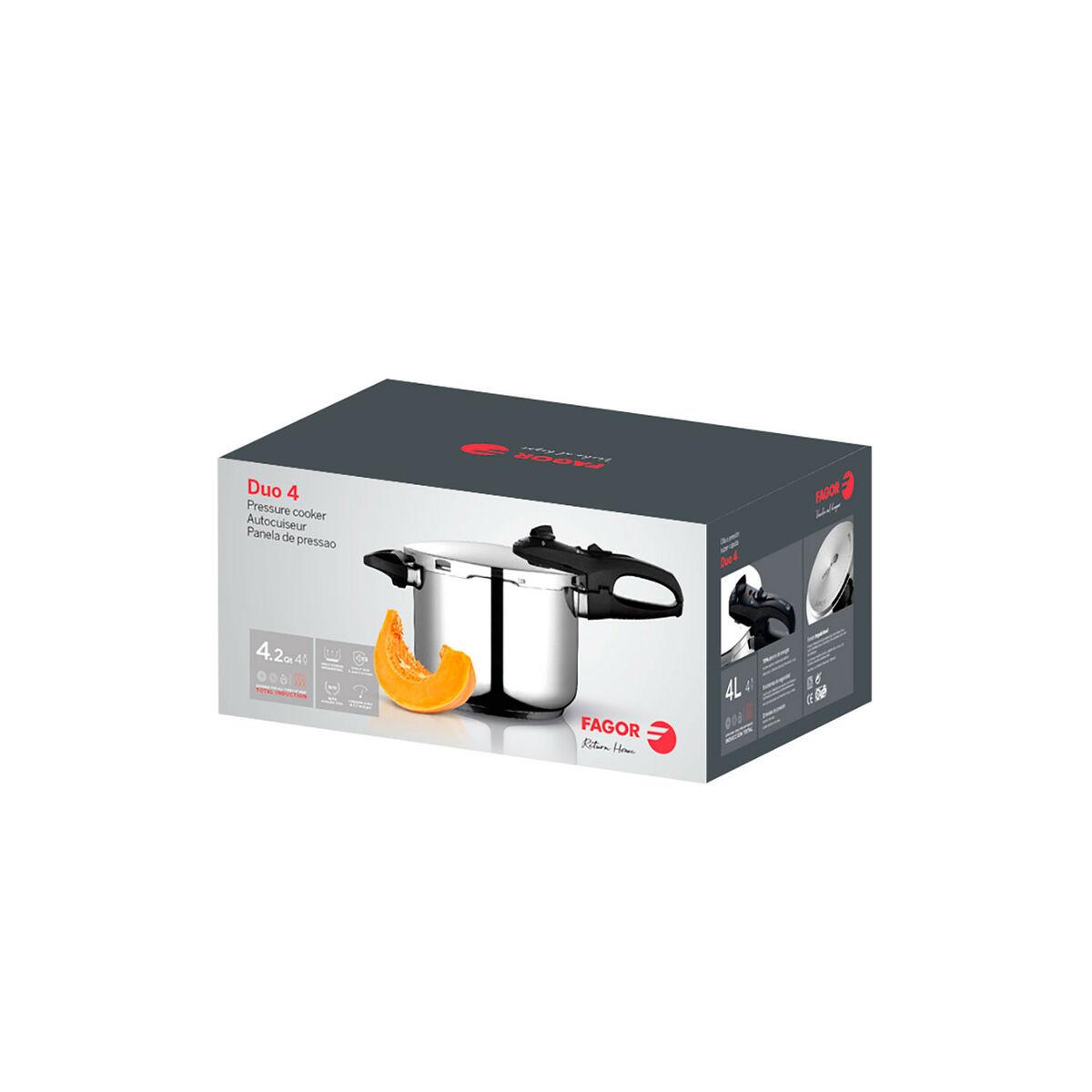 Olla Express Fagor DUO Acero Inoxidable 18/10 4 L 6 L