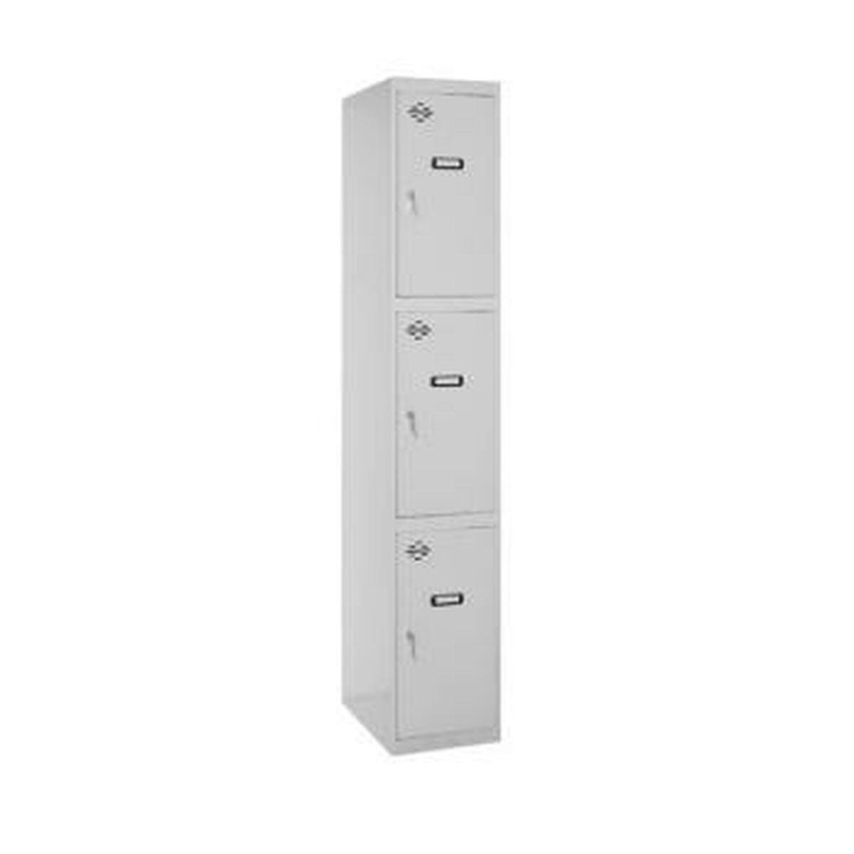 Taquilla SimonRack Gris Metal 3 puertas 180 x 50 x 30 cm