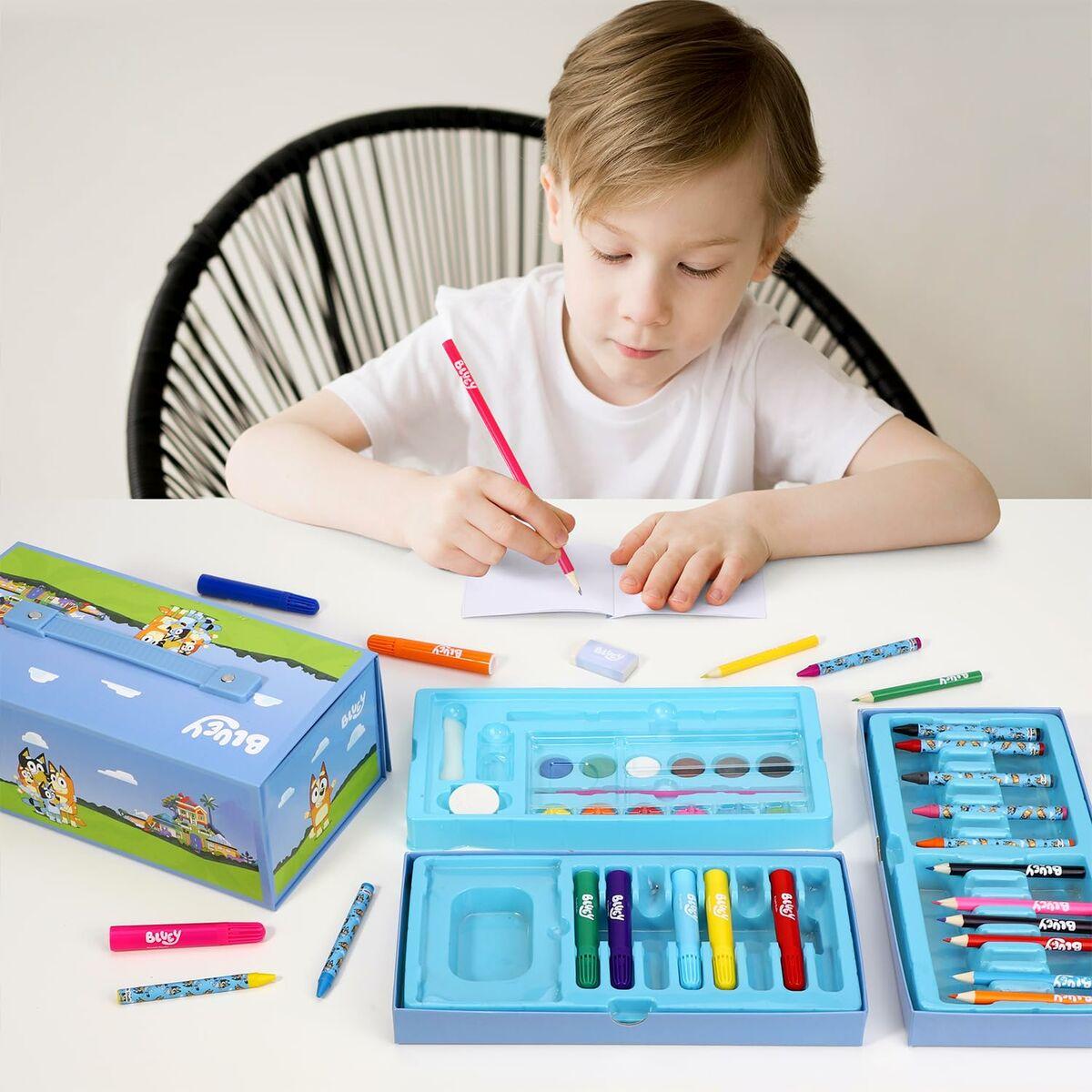 Set de Papelería Bluey Azul 52 Piezas