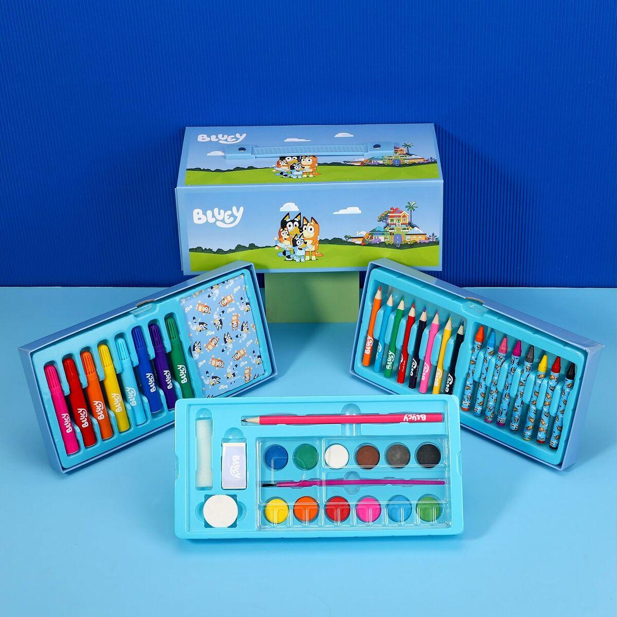 Set de Papelería Bluey Azul 52 Piezas