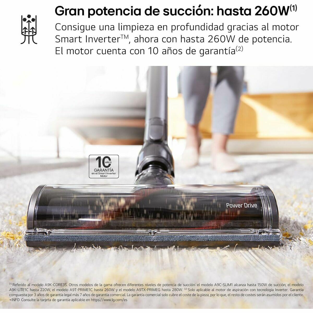 Aspirador Escoba Ciclónico Inalámbrico LG A9K-CORE3S