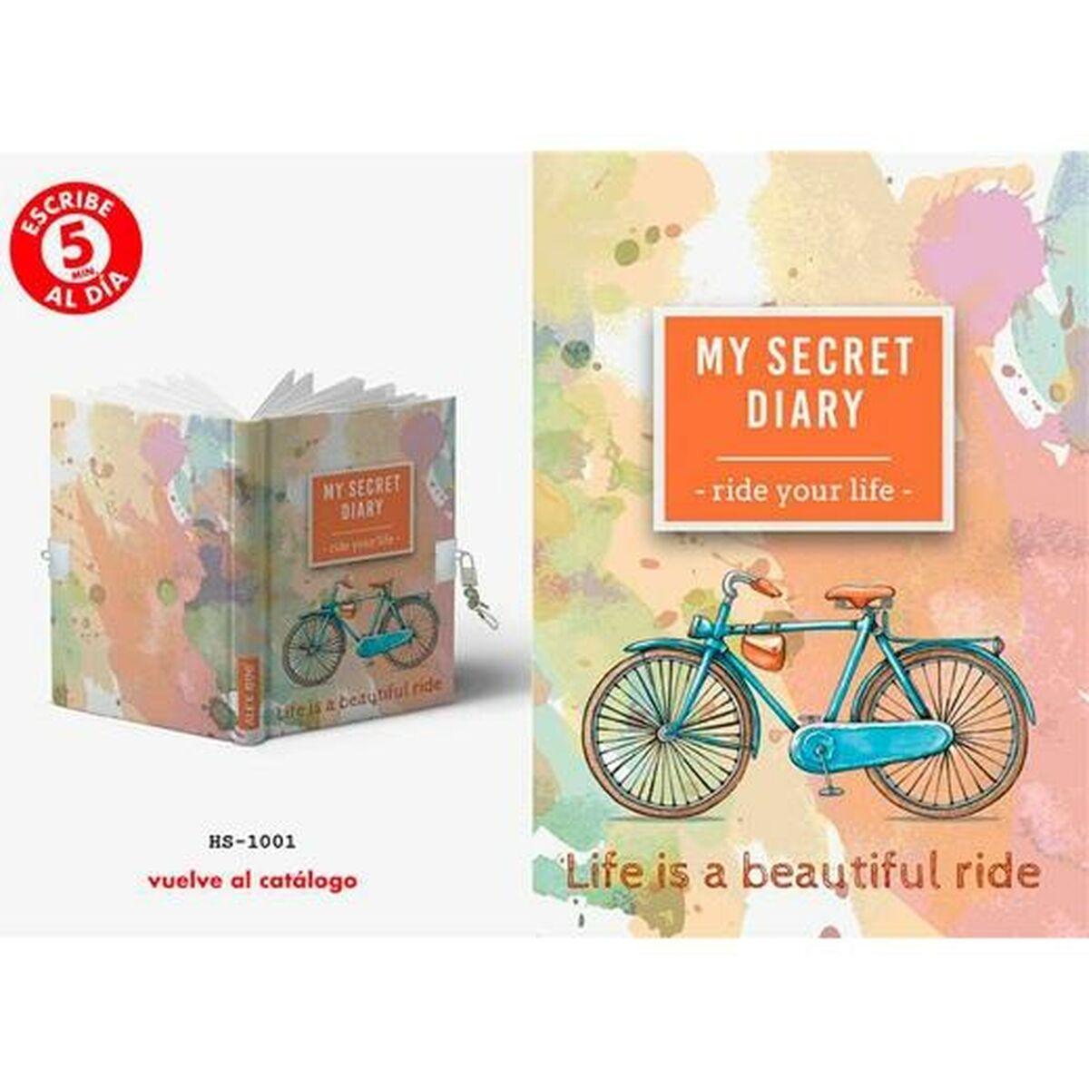 Diario secreto con candado Roymart Multicolor Bicicleta