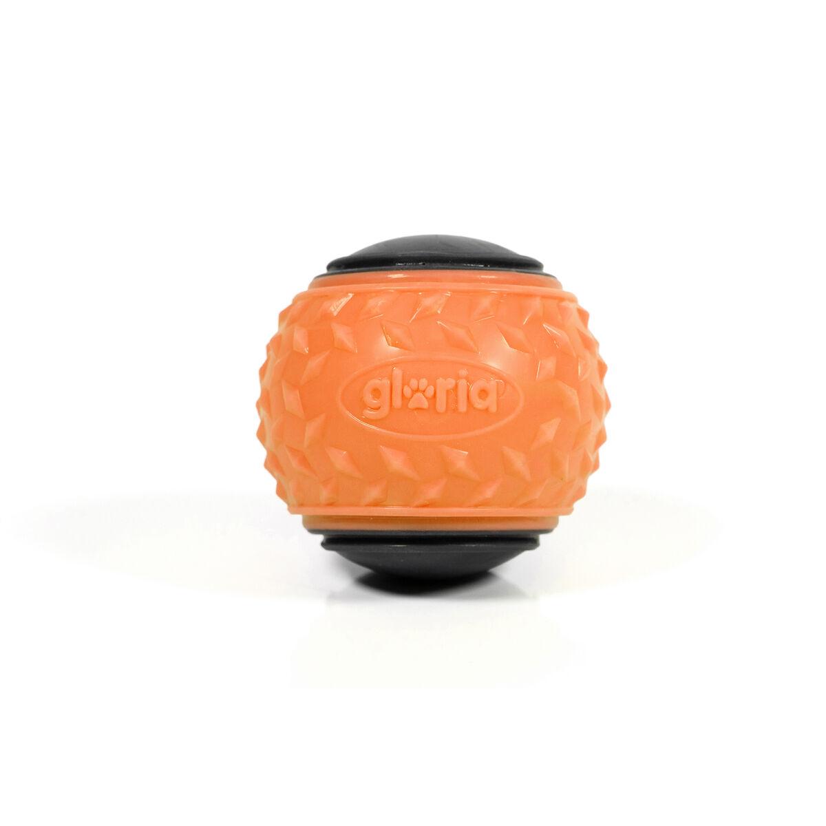 Pelota para Mascotas Gloria PLAY AND RUN Naranja TPR M 6,35 cm 2 Unidades