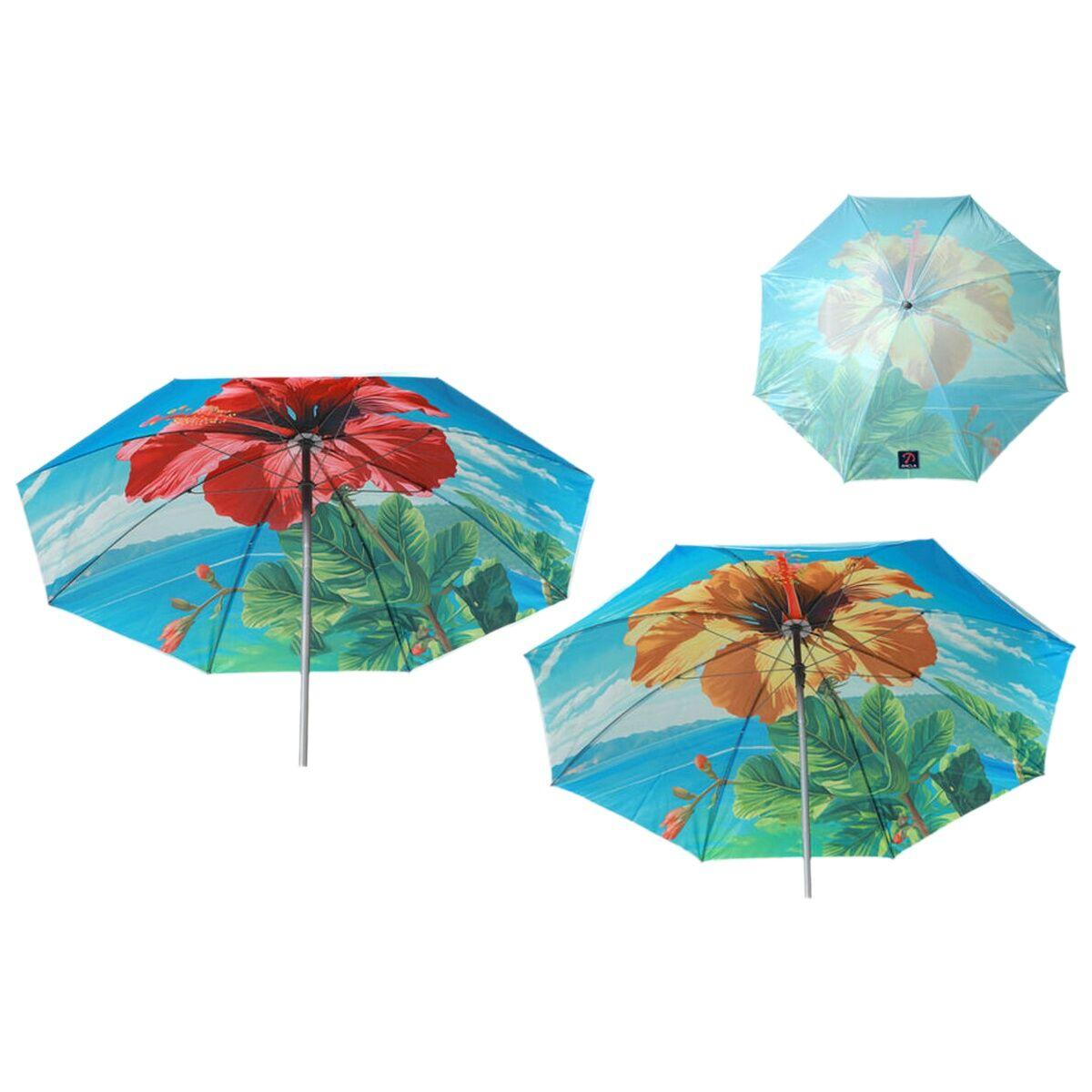 Sombrilla de playa Ø 140 cm SPF50+ Flor