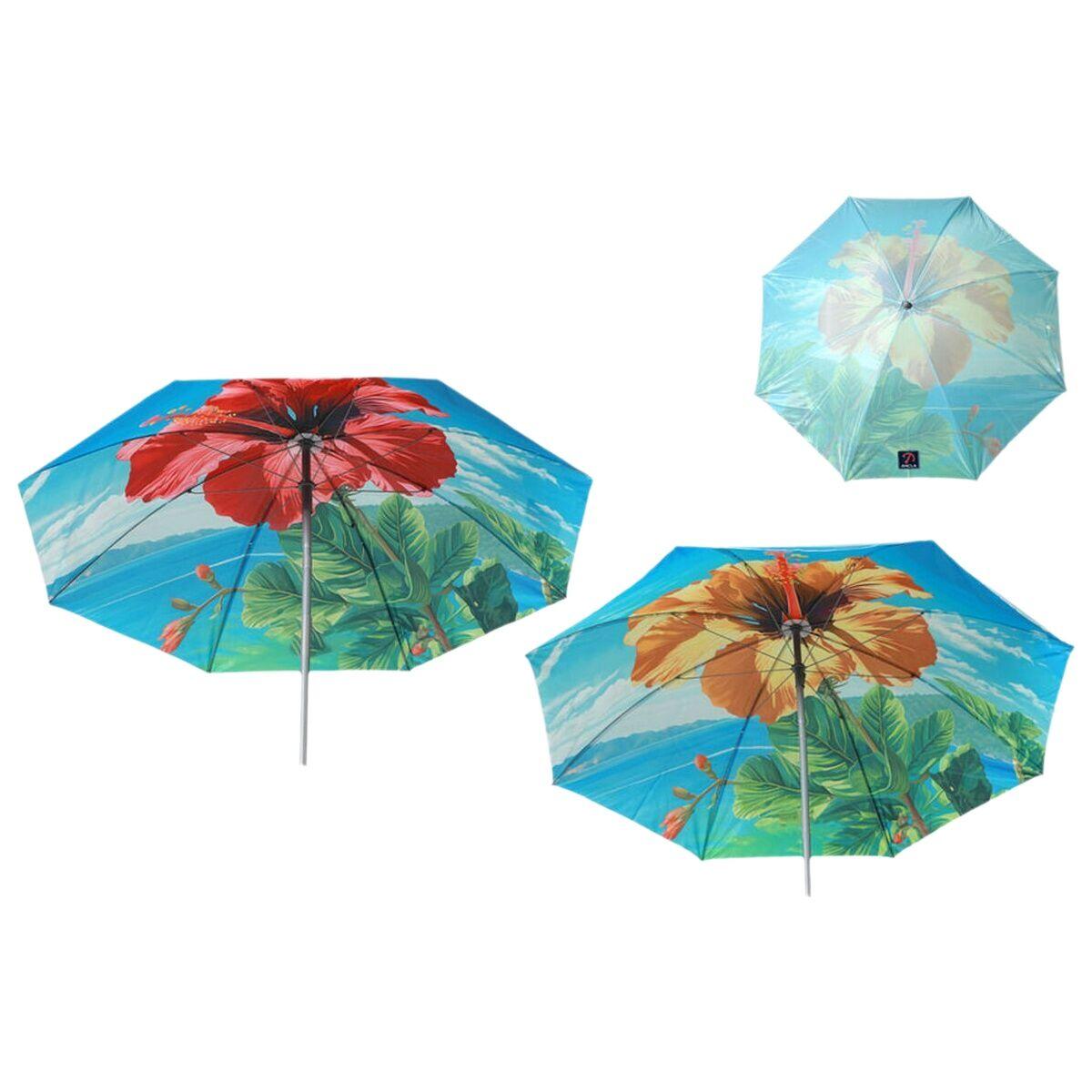 Sombrilla de playa Ø 140 cm SPF50+ Flor