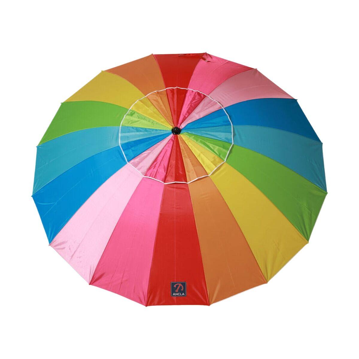Sombrilla de playa Multicolor Ø 220 cm SPF50+