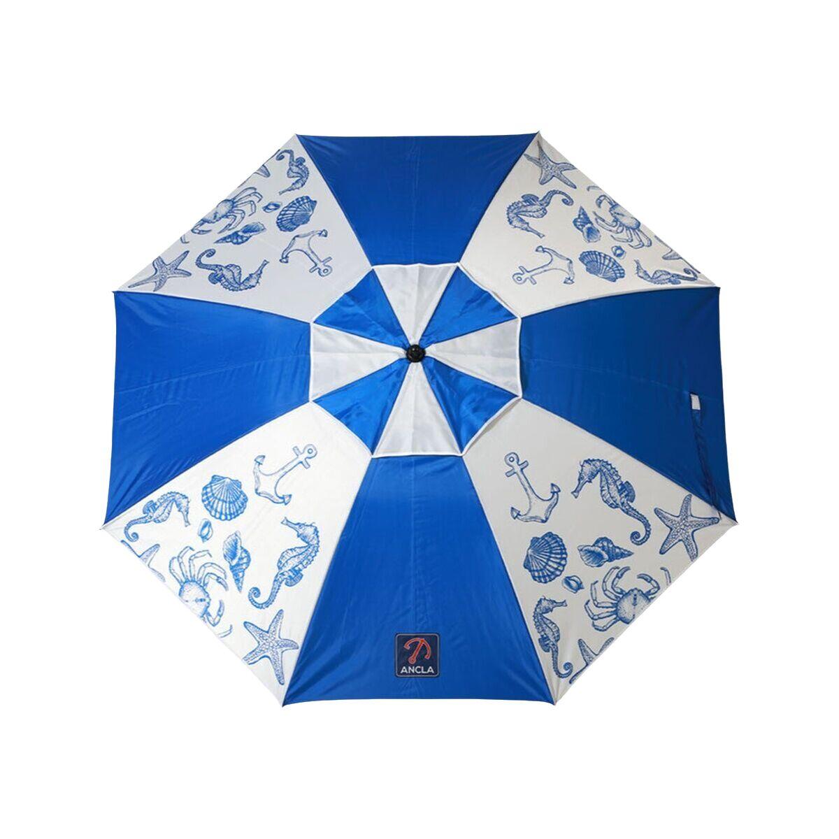 Sombrilla de playa Azul Ø 200 cm SPF50+ Marino