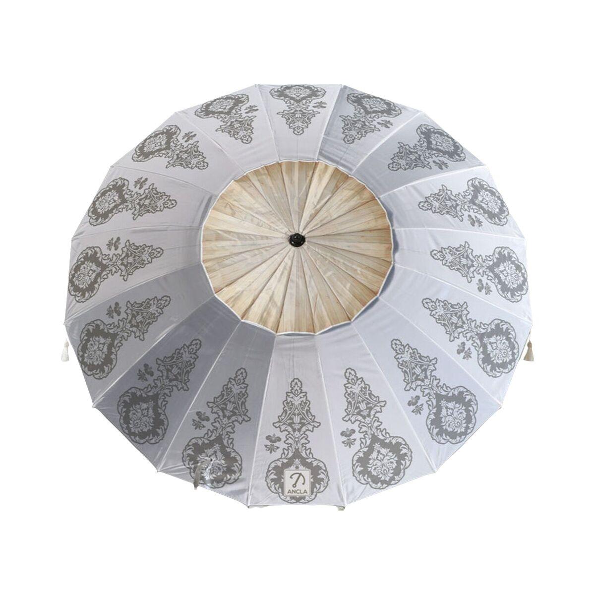 Sombrilla de playa Blanco Ø 220 cm SPF50+ Boho
