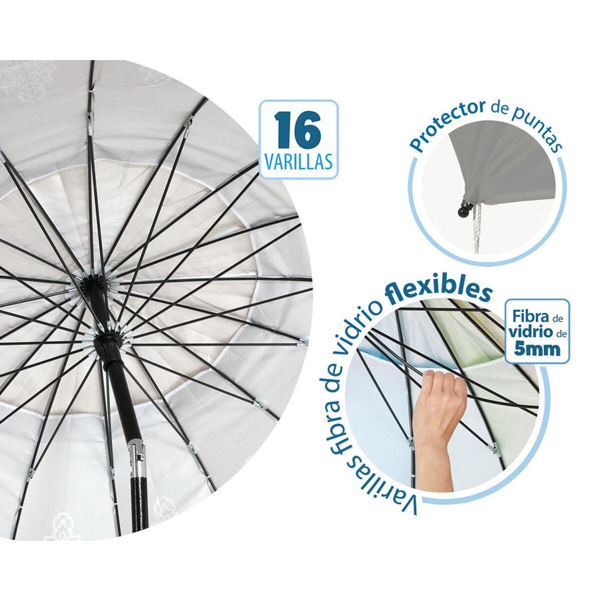 Sombrilla de playa Gris Ø 240 cm SPF50+ Boho