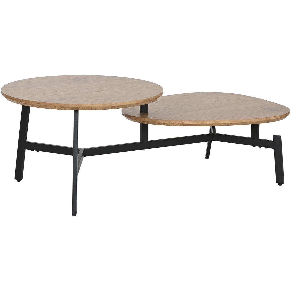 Mesa de Centro Home ESPRIT Negro Natural 115 x 60 x 40,5 cm