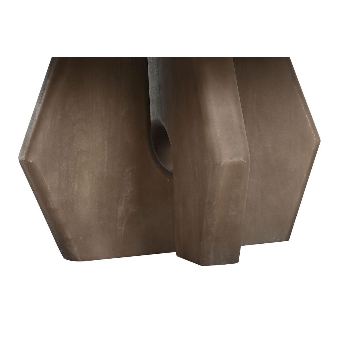 Mesa de Centro Home ESPRIT Marrón Beige 91 x 91 x 40 cm