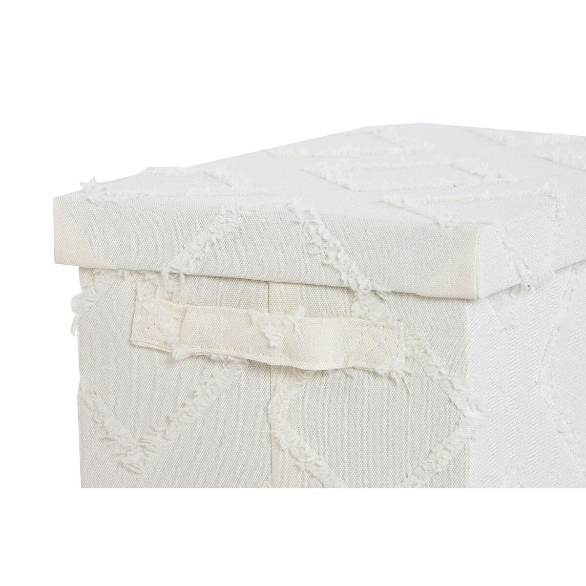 Juego de Cajas Decorativas Home ESPRIT Gris Crema 40 x 30 x 20 cm 3 Piezas (2 Unidades)