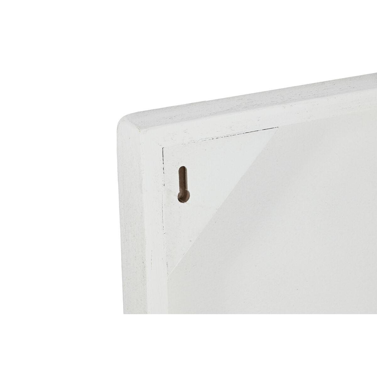 Decoración de Pared Home ESPRIT Blanco Moderno 80 x 4 x 80 cm (2 Unidades)