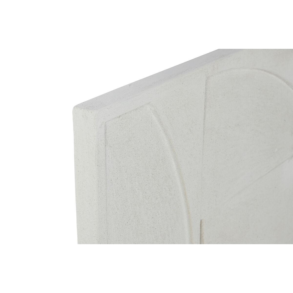 Decoración de Pared Home ESPRIT Blanco Moderno 80 x 4 x 80 cm (2 Unidades)