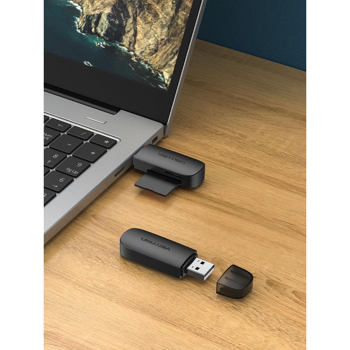 Lector de Tarjetas Externo Vention CLEB0 Negro
