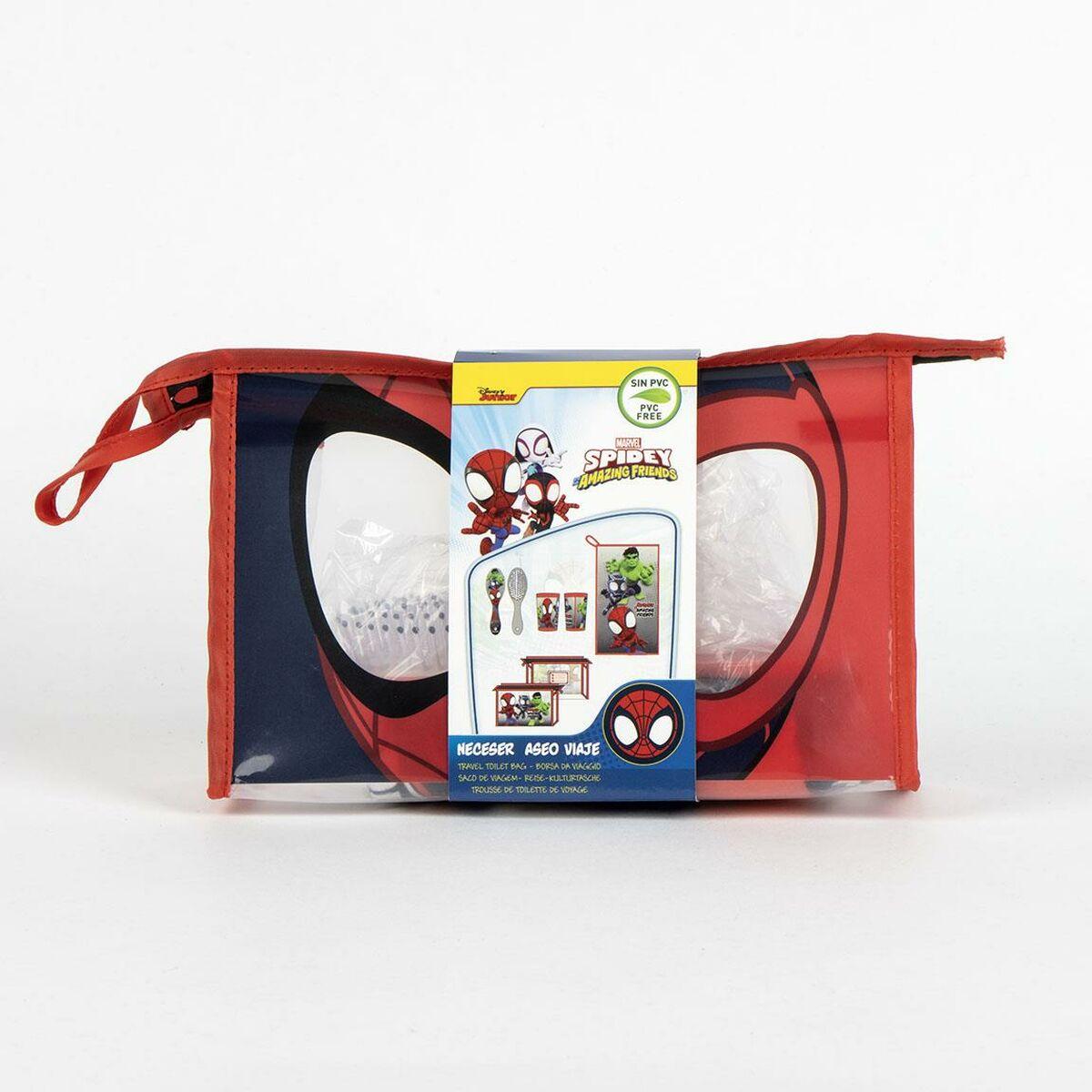 Neceser Con Accesorios Spidey Rojo 23 x 15 x 8 cm