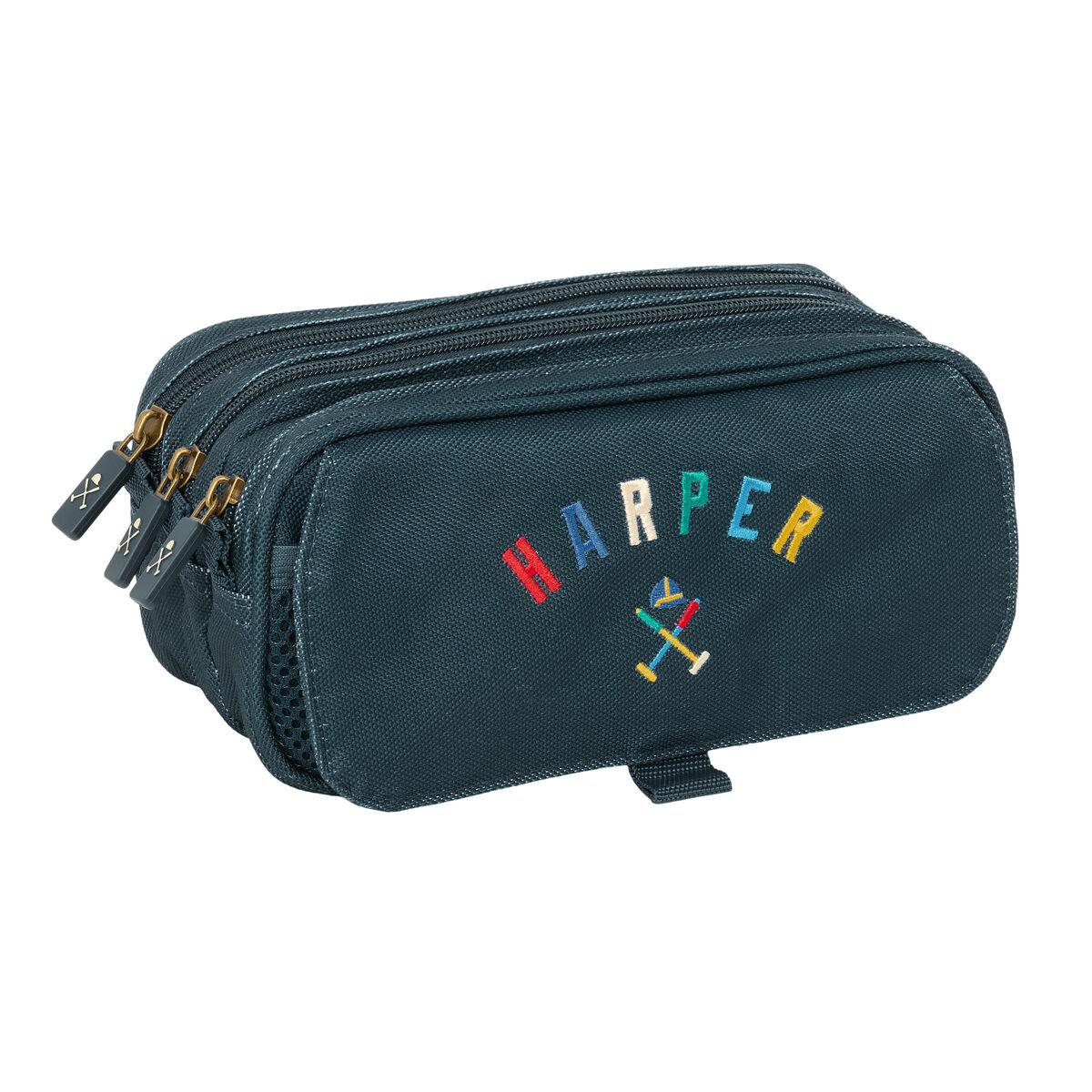 Portatodo Harper & Neyer Azul marino 21,5 x 10 x 8 cm