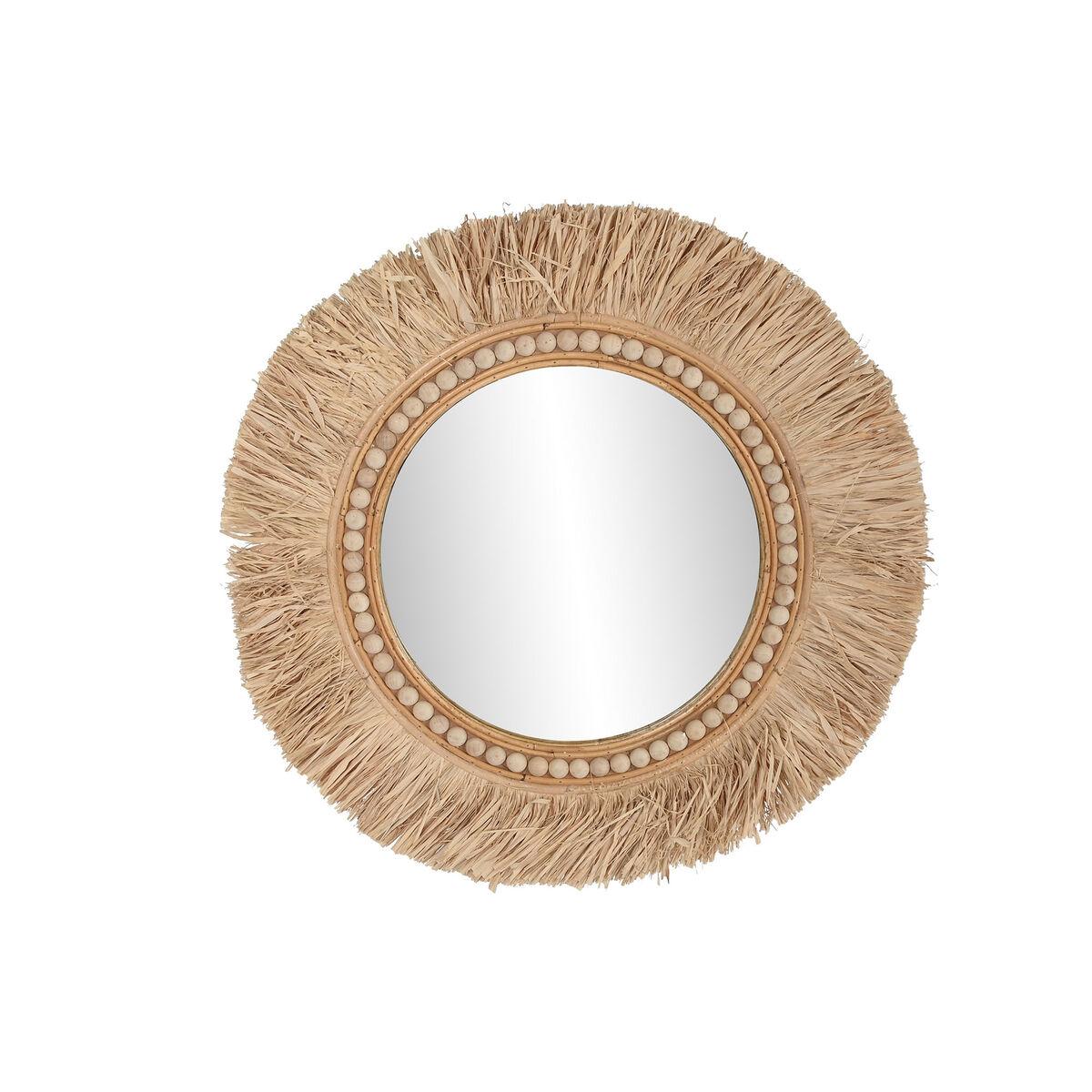 Espejo de pared Home ESPRIT Natural Tropical 80 x 4 x 80 cm