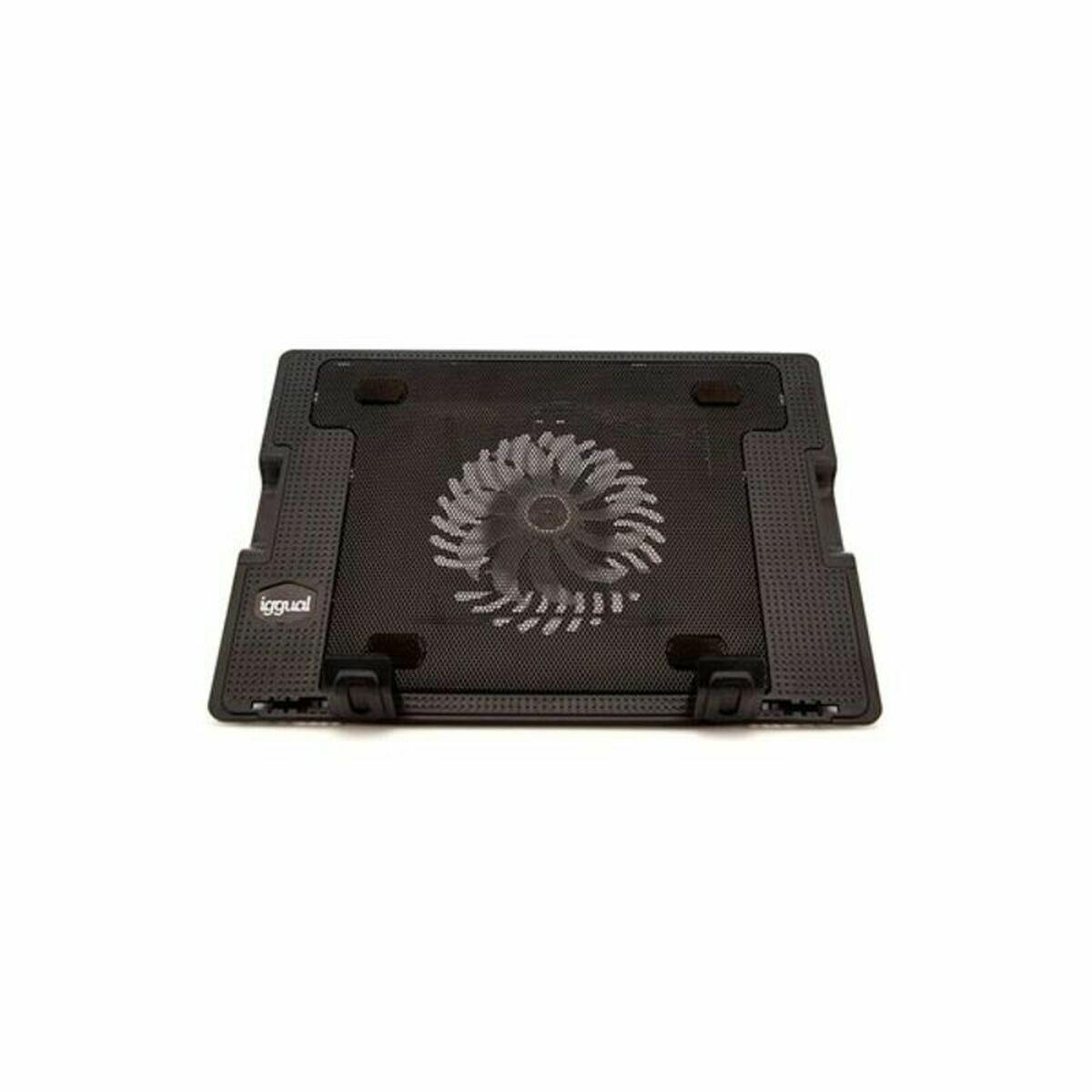 Base de Refrigeración para Portátil iggual IGG316764 Negro Multicolor
