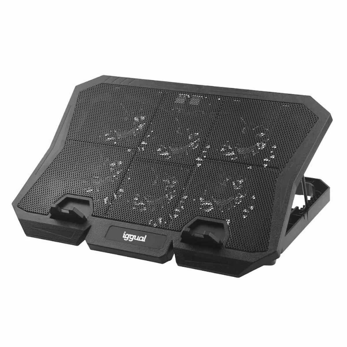 Base de Refrigeración para Portátil iggual IGG319703 Negro