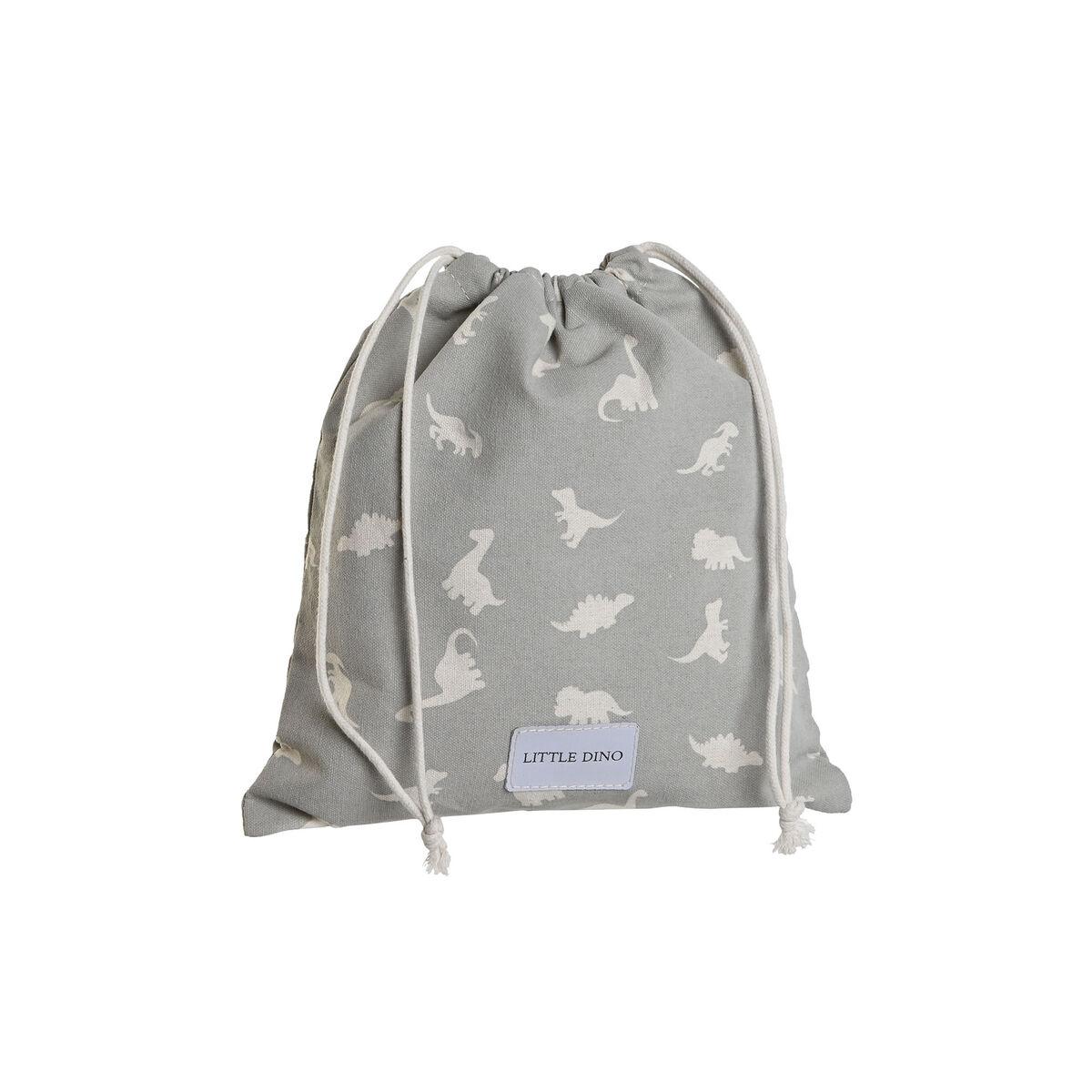 Mochila Saco Infantil DKD Home Decor Blanco Gris 24 x 2 x 26 cm (2 Unidades)