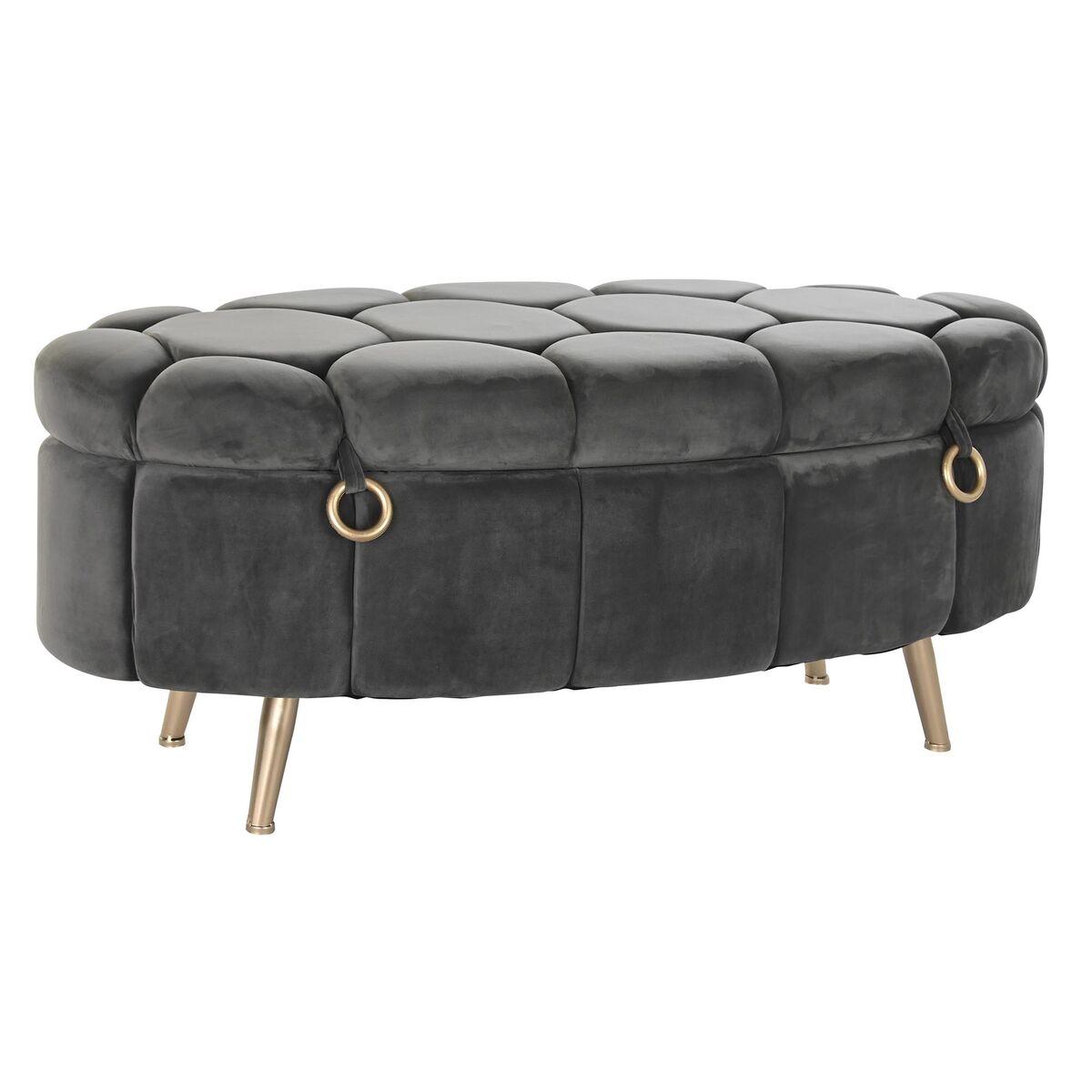Banqueta DKD Home Decor Gris Metal (Reacondicionado A)
