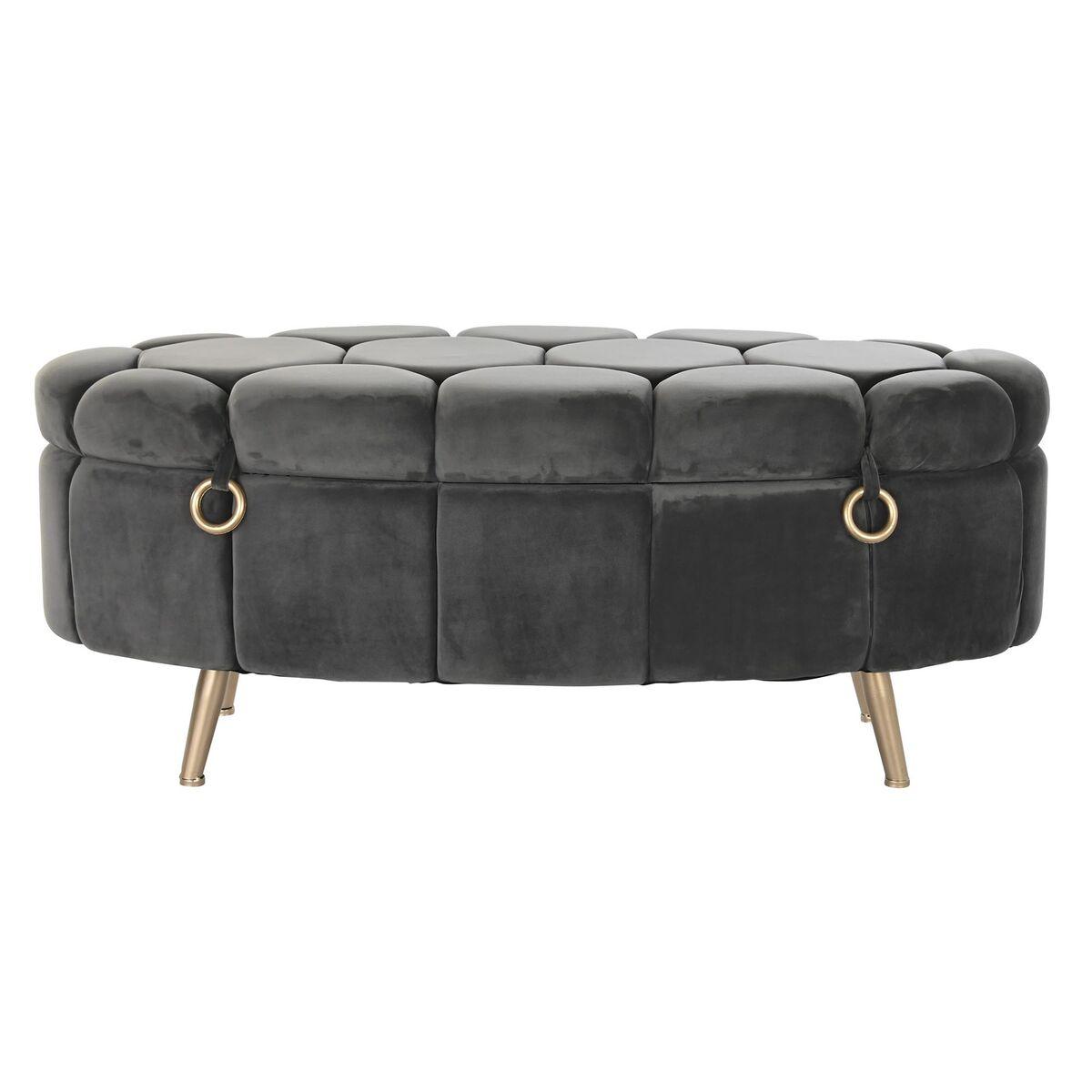 Banqueta DKD Home Decor Gris Metal (Reacondicionado A)