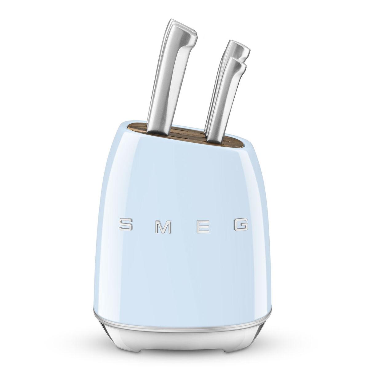 Juego de Cuchillos de Cocina y Soporte Smeg KBSF02PB
