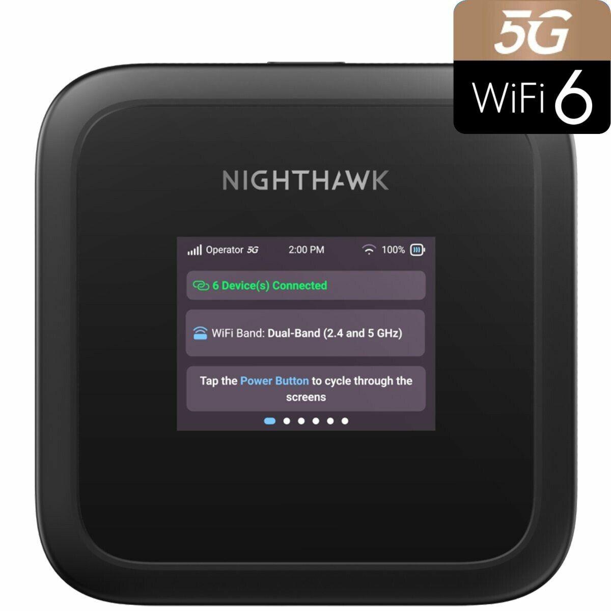 Switch Netgear MH3150-100EUS Negro Wi-Fi 6 GHz USB USB-C USB-C 3.2 Gen 1 (3.1 Gen 1)