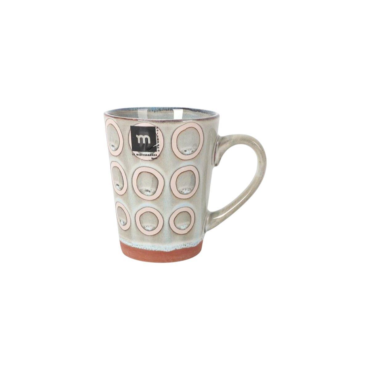 Taza Mug La Mediterránea Almudena Gris 330 ml (36 Unidades)