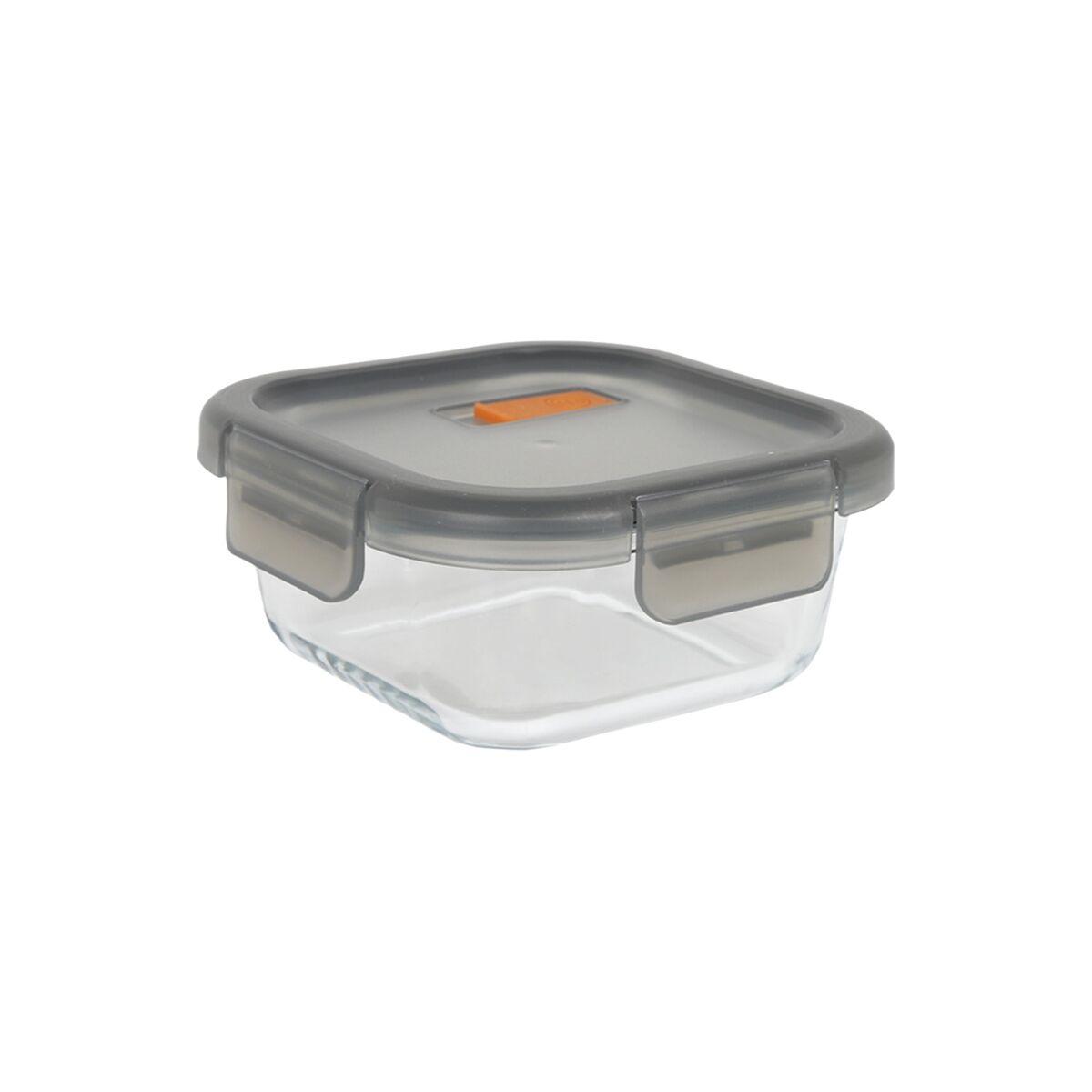 Fiambrera Hermética MasterChef Gris Transparente Cuadrado 1,1 L (6 Unidades)