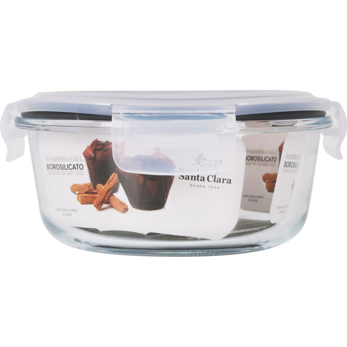 Fiambrera Hermética Santa Clara Transparente 650 ml (6 Unidades)