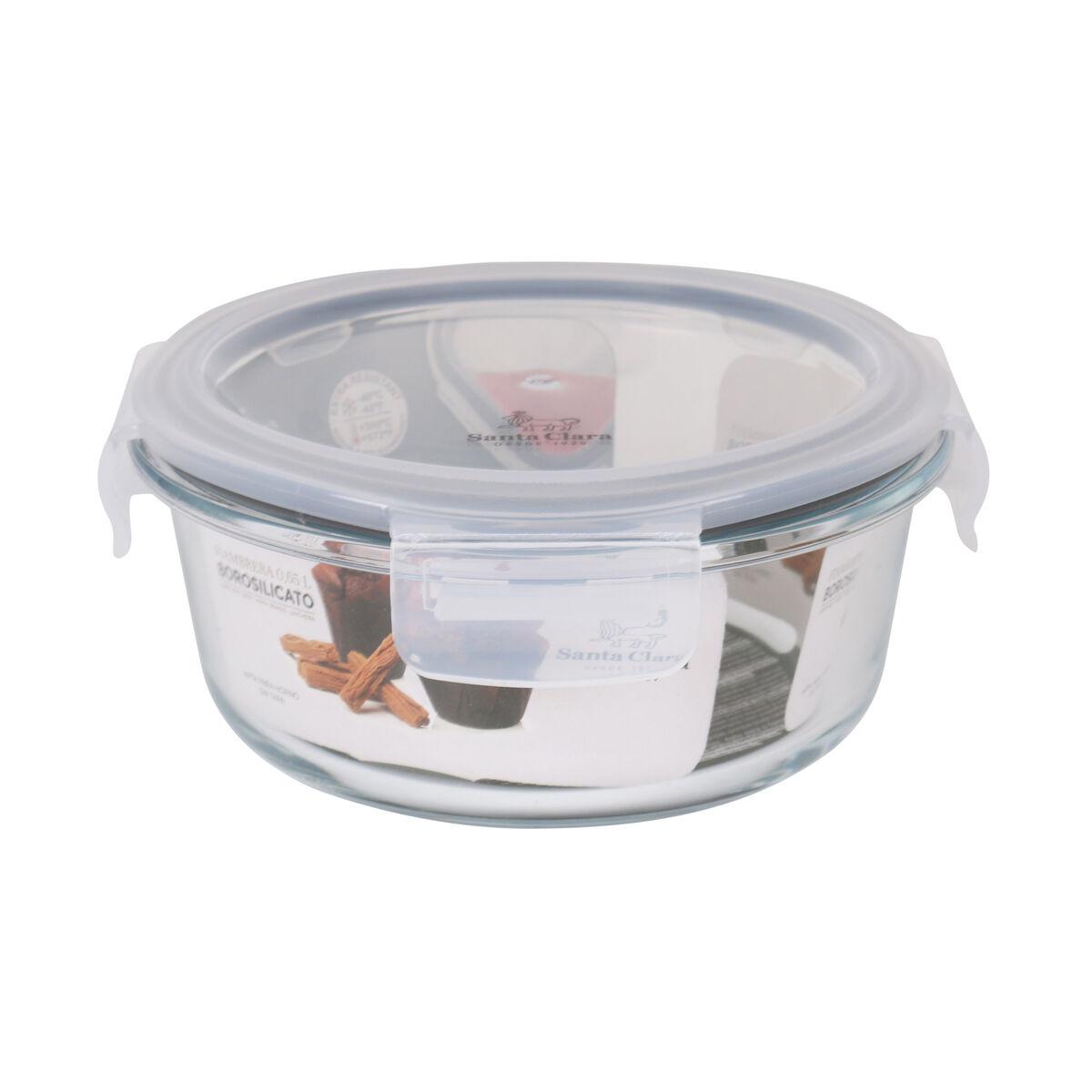 Fiambrera Hermética Santa Clara Transparente 650 ml (6 Unidades)