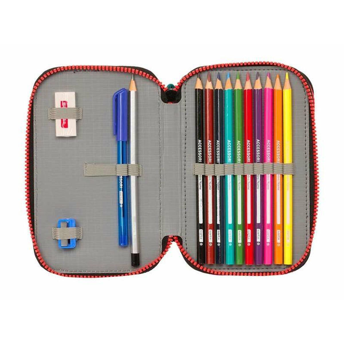 Plumier Doble Safta 12,5 x 19,5 x 4 cm 28 piezas