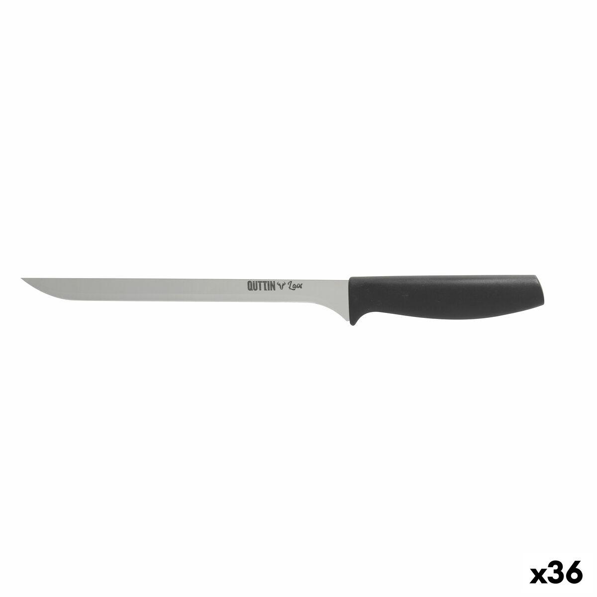 Cuchillo Jamonero Quttin Laos 22 cm Negro Plateado (36 Unidades)