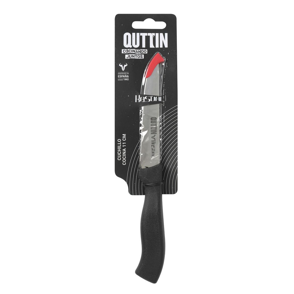 Cuchillo de Cocina Quttin Kasual Negro Plateado 22 x 2 x 1,5 cm Multiusos (48 Unidades)