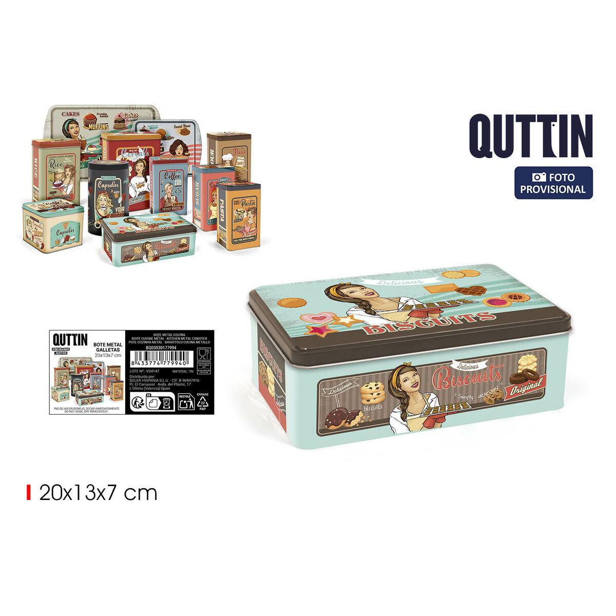 Bote Metálico Quttin BISCUITS (12 Unidades)